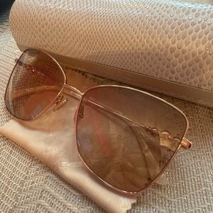 Jimmy Choo Gold-Tinted Sunglasses